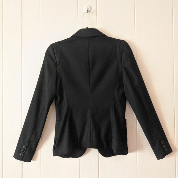 Dsquared Black Wool Blend Fitted Blazer S/M - Picture 2 of 11